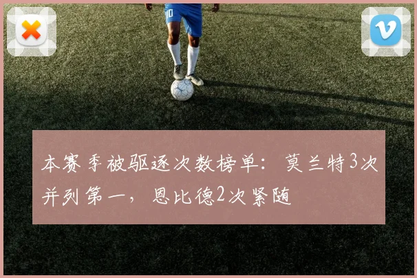 本赛季被驱逐次数榜单:莫兰特3次并列第一,恩比德2次紧随